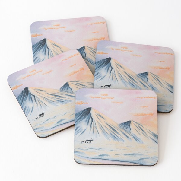 Item preview, Arctic Tundra Winter Watercolour designed and sold by Nicky Rollings.