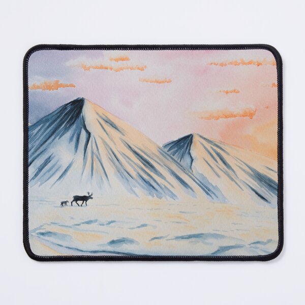 Item preview, Arctic Tundra Winter Watercolour designed and sold by Nicky Rollings.
