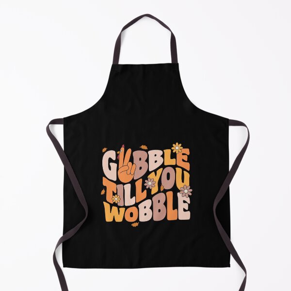 Item preview, Gobble Till You Wobble Funny Retro Groovy Thanksgiving designed and sold by GravitiTees.