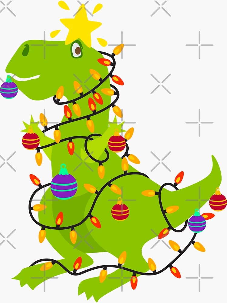 Noël, Impression Graphique De Dinosaure De Dessin Animé De Fête