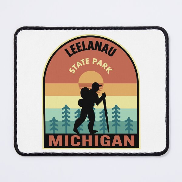 Item preview, Leelanau State Park Michigan Retro Hiking designed and sold by HalpinDesign.