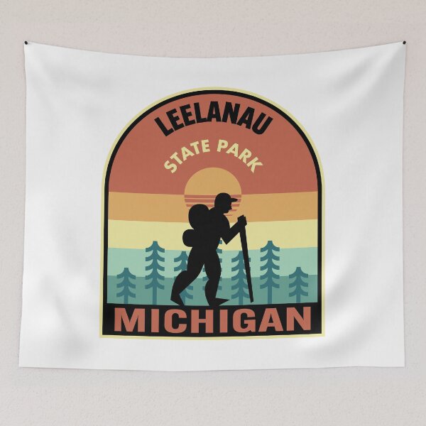 Item preview, Leelanau State Park Michigan Retro Hiking designed and sold by HalpinDesign.