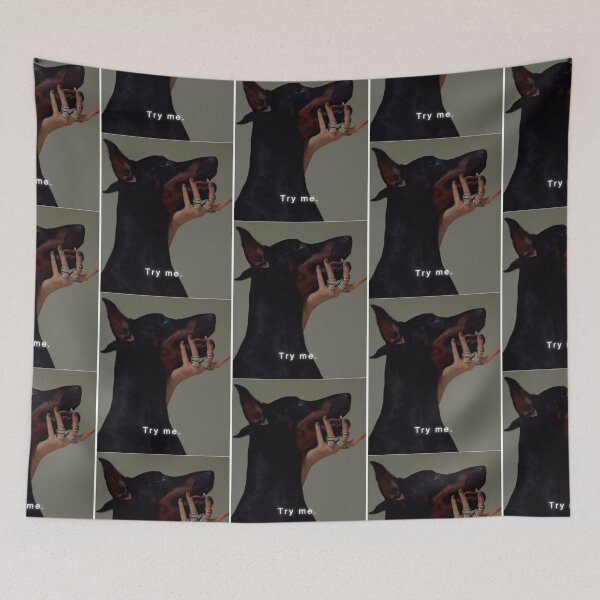 Aperçu de l'œuvre Doberman en colère créée et vendue par AtmosApparel.