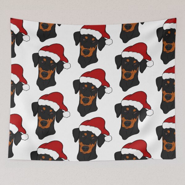 Item preview, Black and Tan Doberman - Merry Christmas    designed and sold by AtmosApparel.