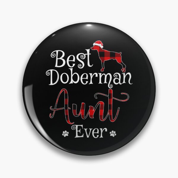 Item preview, Best Doberman Aunt Ever plaid Christmas Gift   designed and sold by AtmosApparel.