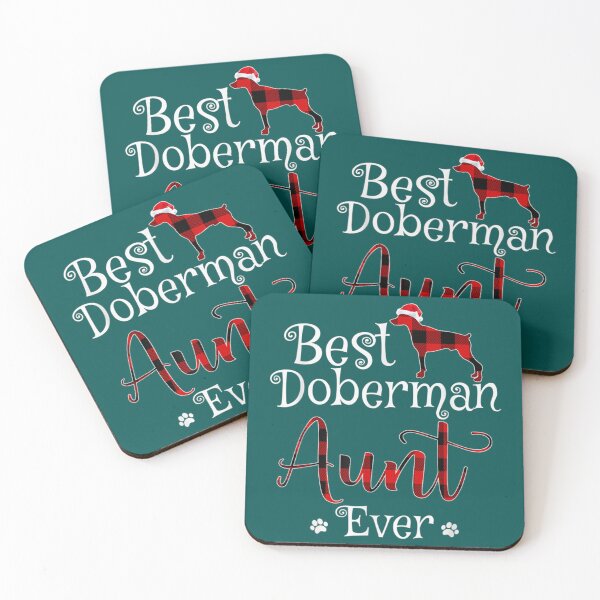 Item preview, Best Doberman Aunt Ever plaid Christmas Gift   designed and sold by AtmosApparel.
