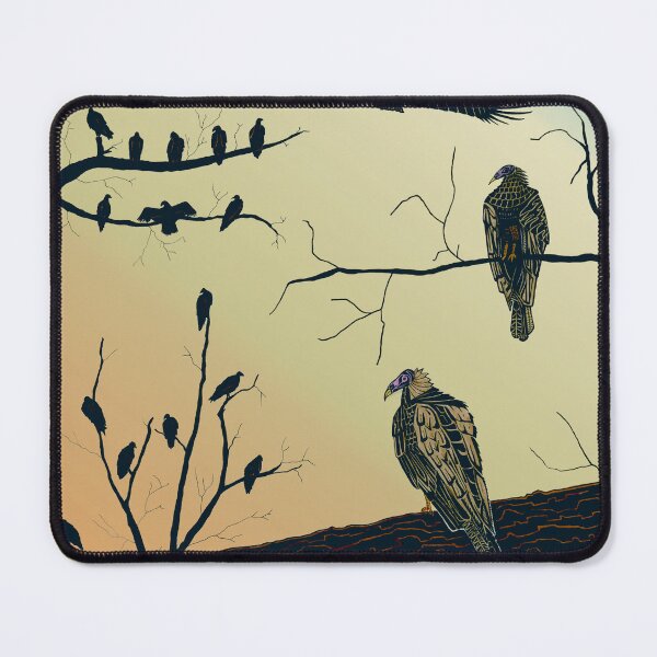 Item preview, Turkey Vultures in Trees - Black Ink with Watercolor Markers designed and sold by SfidaDesigns.