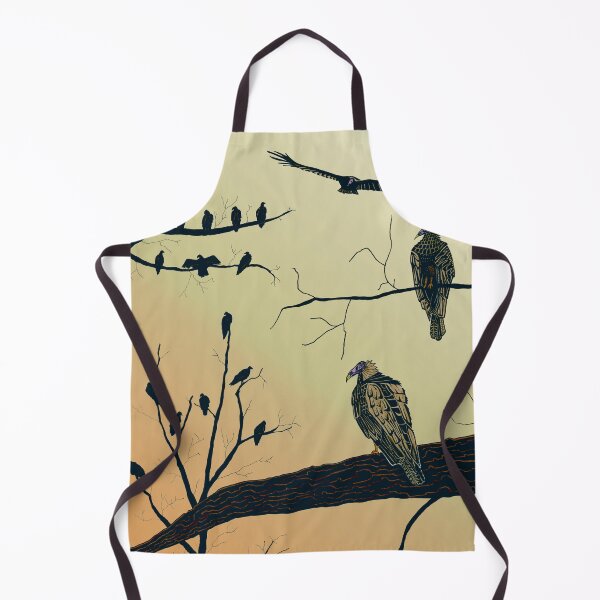 Item preview, Turkey Vultures in Trees - Black Ink with Watercolor Markers designed and sold by SfidaDesigns.