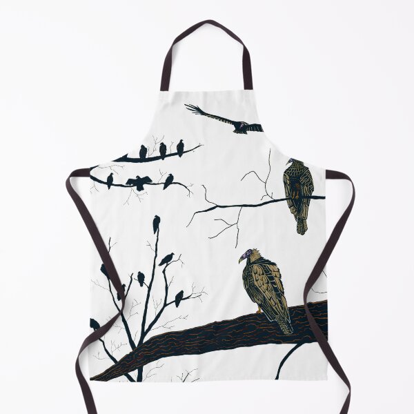 Item preview, Turkey Vultures in Trees - Black Ink on White Background designed and sold by SfidaDesigns.