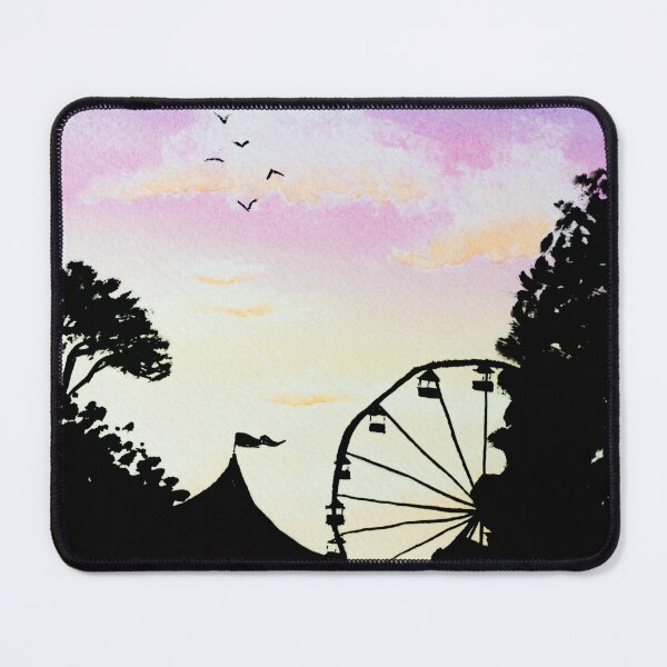 Item preview, Dawn Circus Silhouette Watercolour designed and sold by Nicky Rollings.