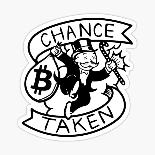 Chance prise incroyable BitCoin Design Sticker