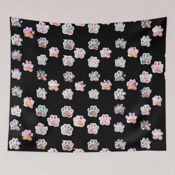 Item preview, Floral Paw Trio x 4 designed and sold by zheworkstudio.