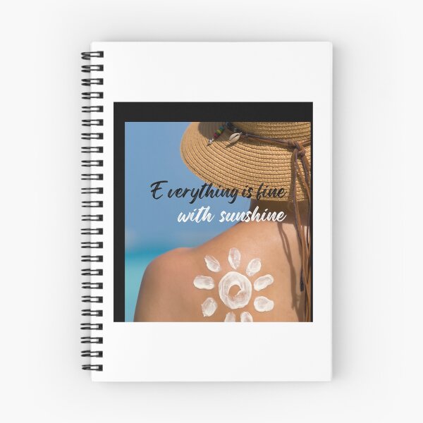 Item preview, Everything is fine with sunshine  Summmer quotes and sayings  Gifts for summer lovers Sleeveless designed and sold by NoahQuestDesign.
