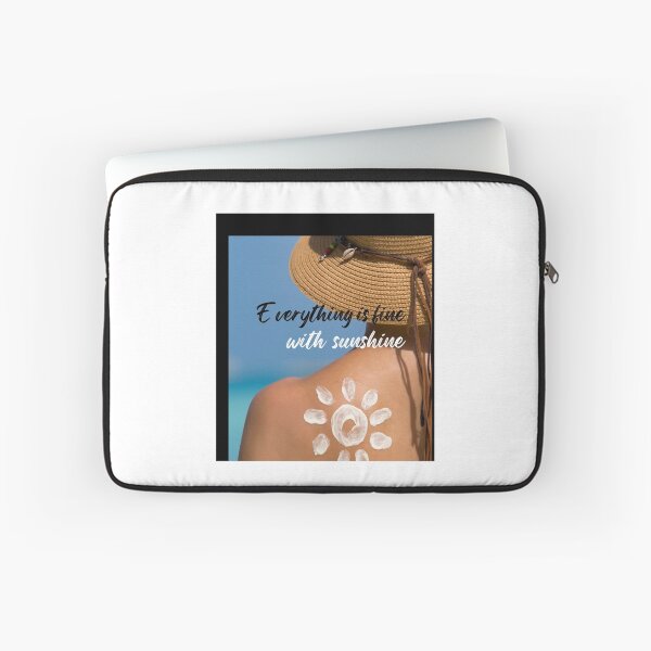 Item preview, Everything is fine with sunshine  Summmer quotes and sayings  Gifts for summer lovers Sleeveless designed and sold by NoahQuestDesign.