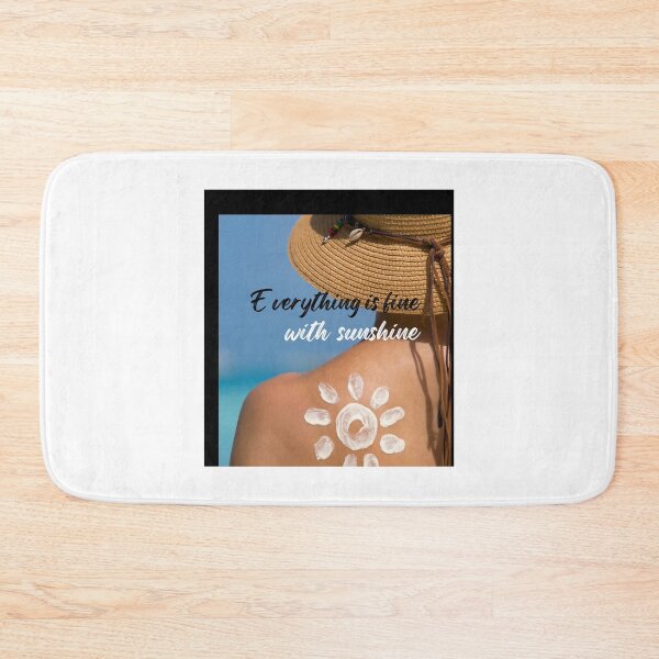 Item preview, Everything is fine with sunshine  Summmer quotes and sayings  Gifts for summer lovers Sleeveless designed and sold by NoahQuestDesign.