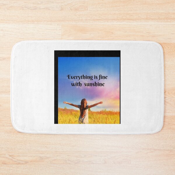 Item preview, Everything is fine with sunshine  Summmer quotes and sayings  Gifts for summer lovers Sleeveless (2) designed and sold by NoahQuestDesign.