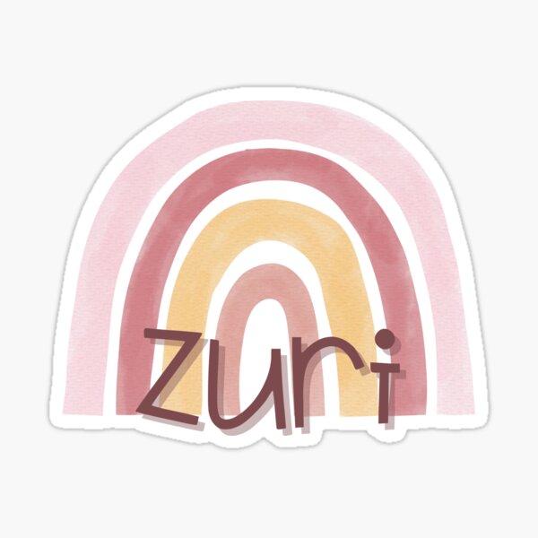 "Girl's Name Zuri" Sticker for Sale by NamesLand Redbubble