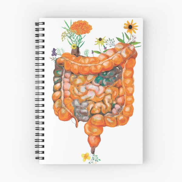 Item preview, Floral Intestine Painted GI Anatomy Art designed and sold by redbubbleart18.