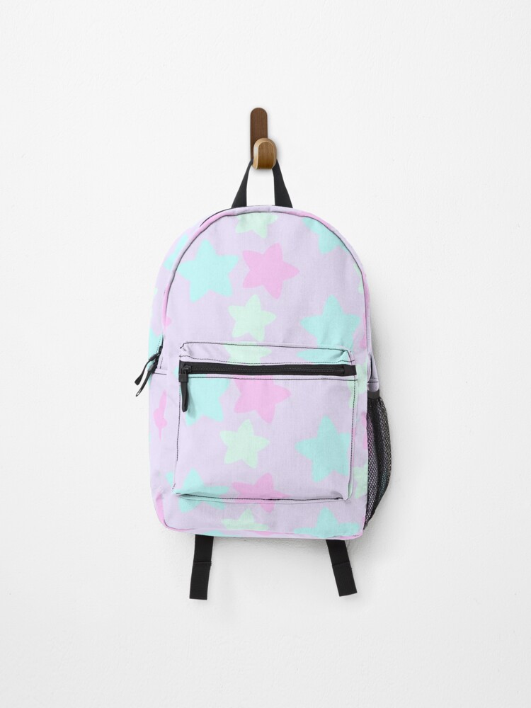 Backpack, Wee Midi Pastel Stars designed and sold by CanisPicta
