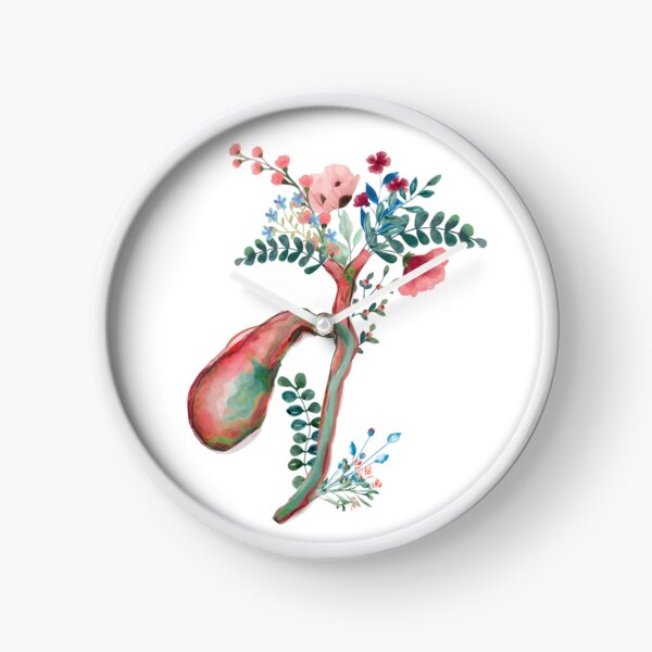 Item preview, Floral Anatomical Human Gallbladder Decor Design designed and sold by redbubbleart18.