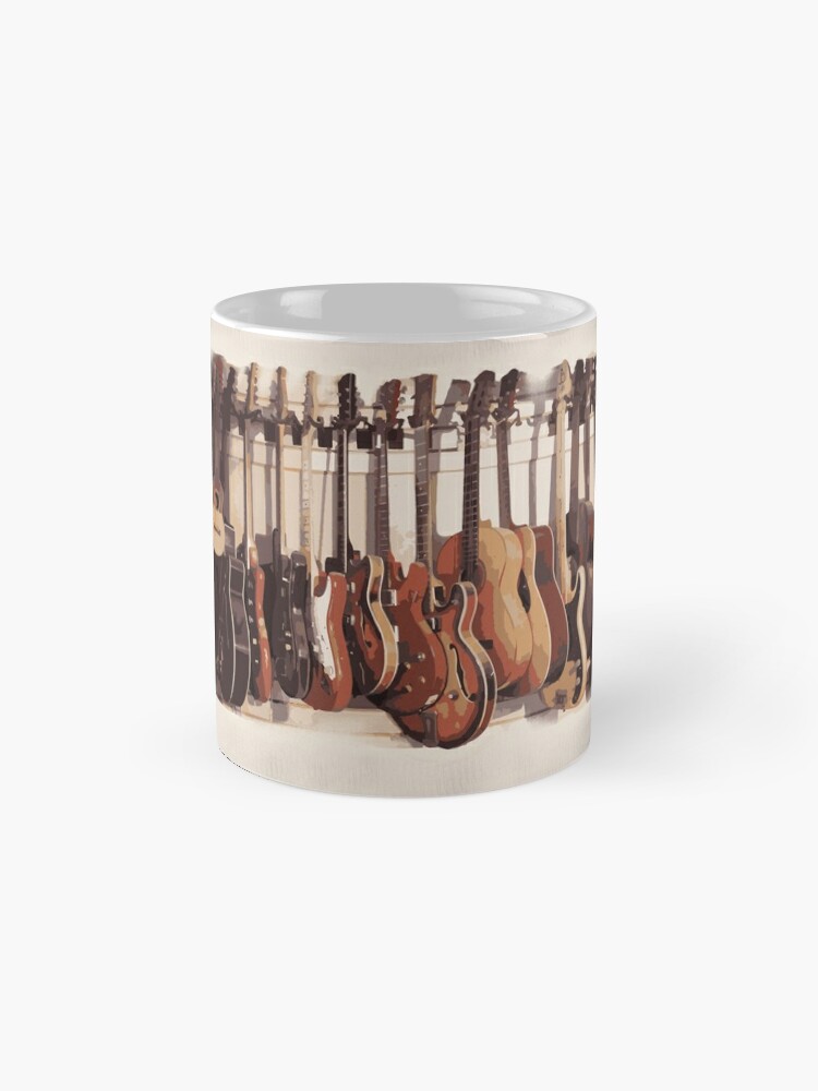 Electric Guitar Coffee Mug  Lightweight Ceramic Coffee Mug