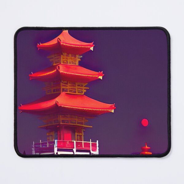 Item preview, Pagoda at Midnight designed and sold by Dragons-Hoard.