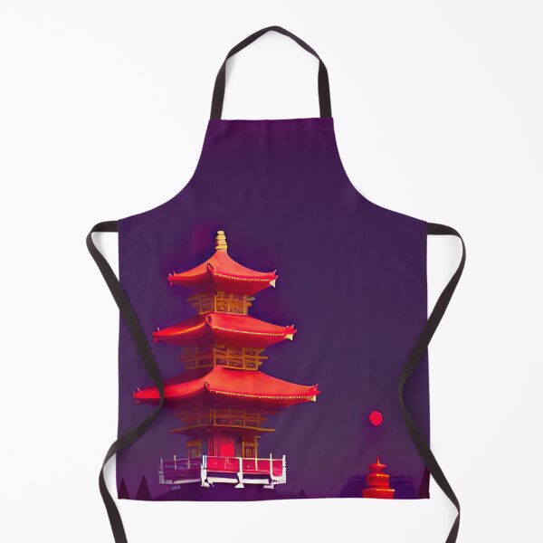 Item preview, Pagoda at Midnight designed and sold by Dragons-Hoard.