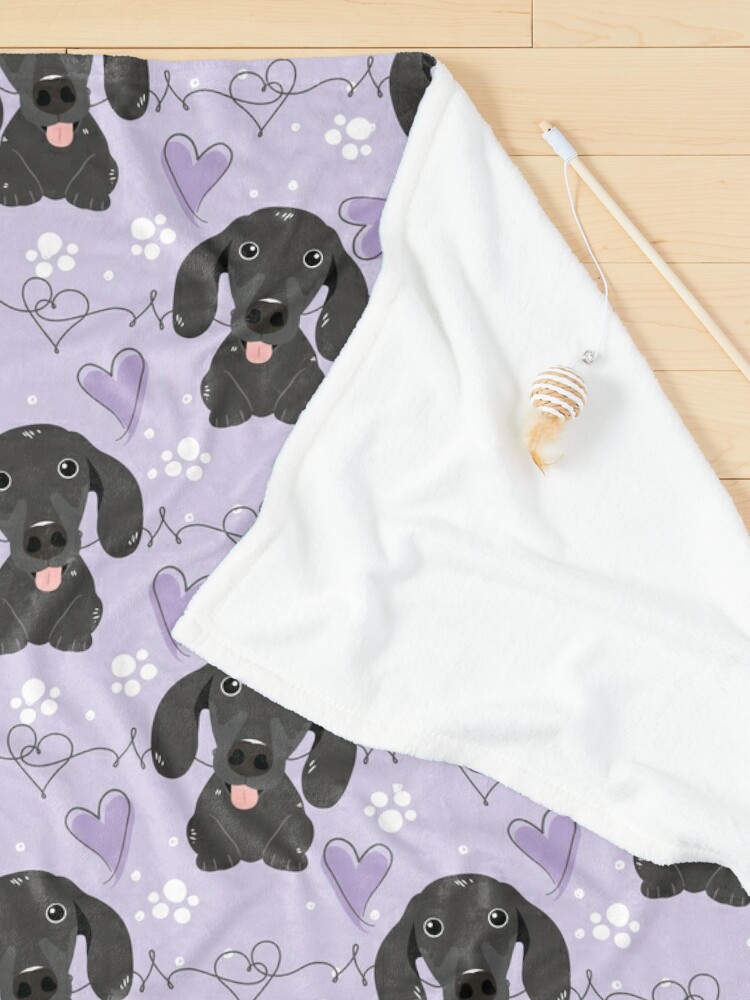 Happy Dachshund Sausage Dogs Pet Mat for Sale by Lulupainting