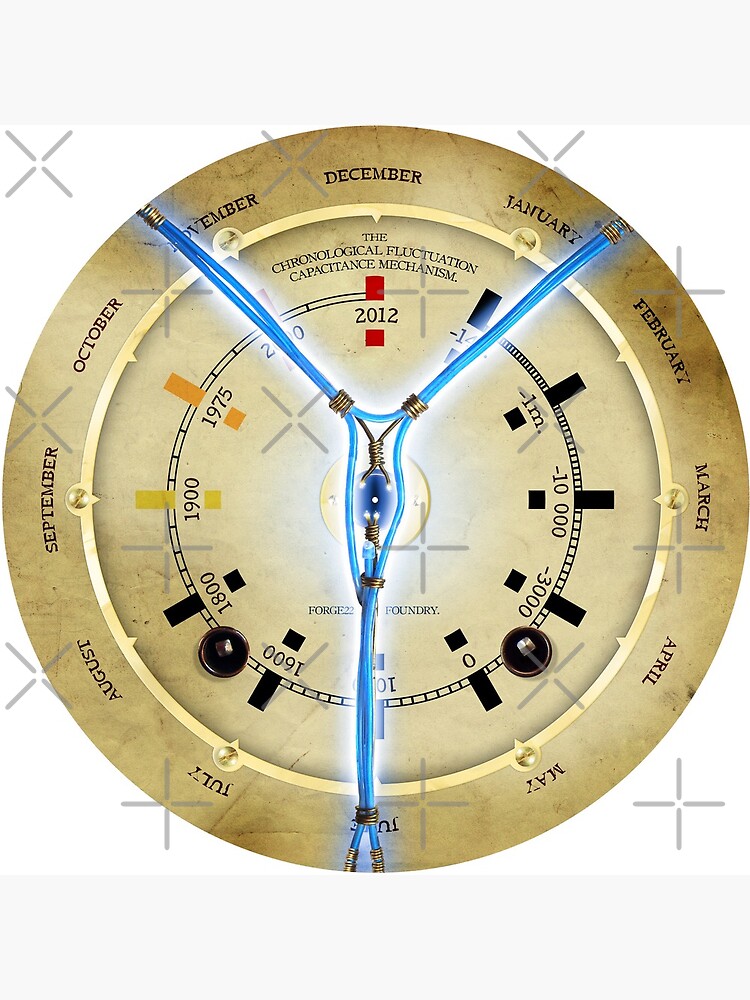 Steampunk Time Travelling Flux Capacitor Wall Clock by forge22