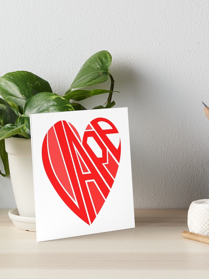 vape hart" Art Board Print for Sale by moonmorph | Redbubble