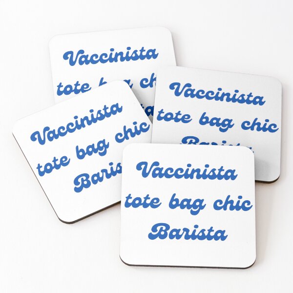 Item preview, vaccinista tote bag chic baristas The 1975 designed and sold by mhj5503.