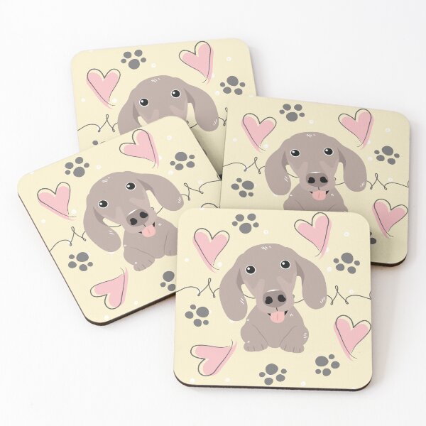Item preview, LOVE Fawn isabella Dachshund Sausage Dog designed and sold by Lulupainting.