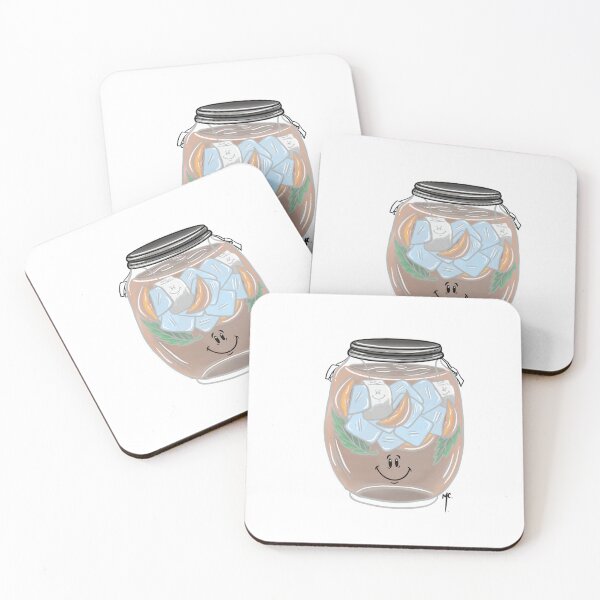 Item preview, Peach tea buddy with his tea bag buds designed and sold by MichelleCrystal.