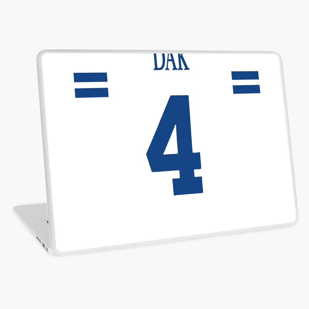 Dak Prescott Jersey Blue Sticker for Sale by Tate Breeland