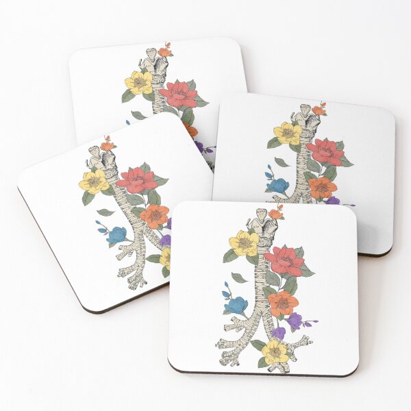 Item preview, Floral Human Trachea Anatomical Decor designed and sold by redbubbleart18.