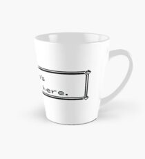 Nur Müll hier Tasse (konisch)