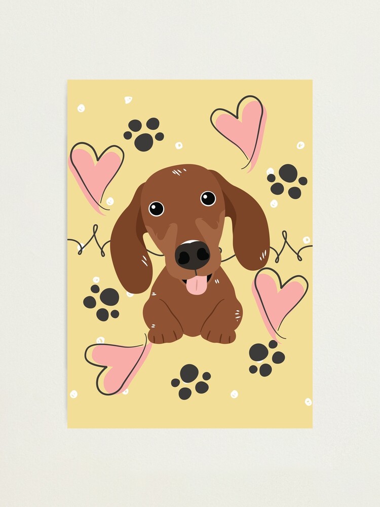 Happy Dachshund Sausage Dogs Pet Mat for Sale by Lulupainting