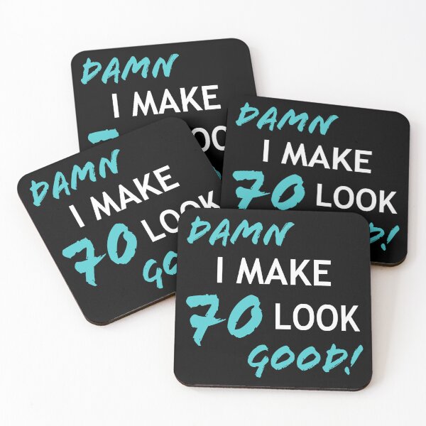 Item preview, Funny 70th Birthday Looks Good designed and sold by thepixelgarden.