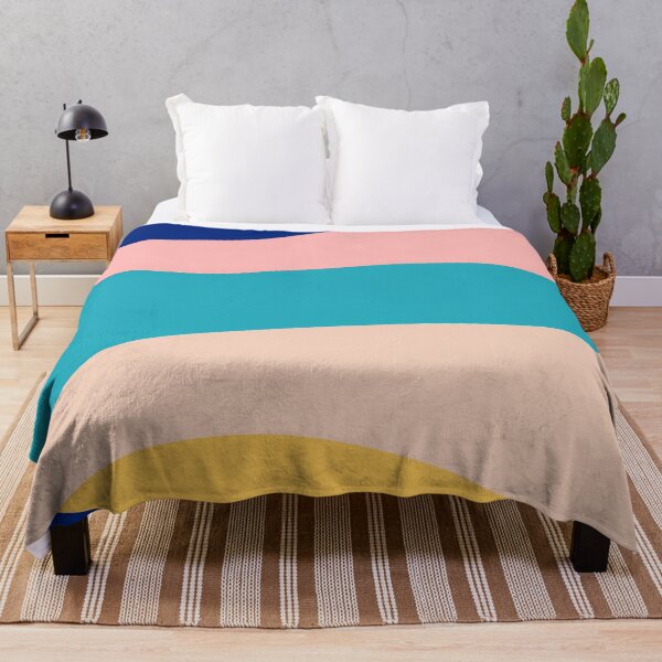 Item preview, Abstract colorful waves | navy blue pink turquoise yellow designed and sold by DesignsByMadiha.