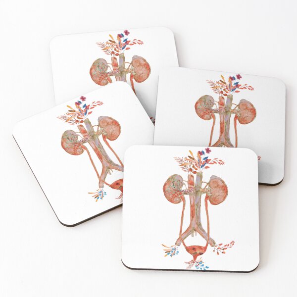 Item preview, Blooming Prairie Flowers Anatomical Urinary Tract System Graphic Design designed and sold by redbubbleart18.