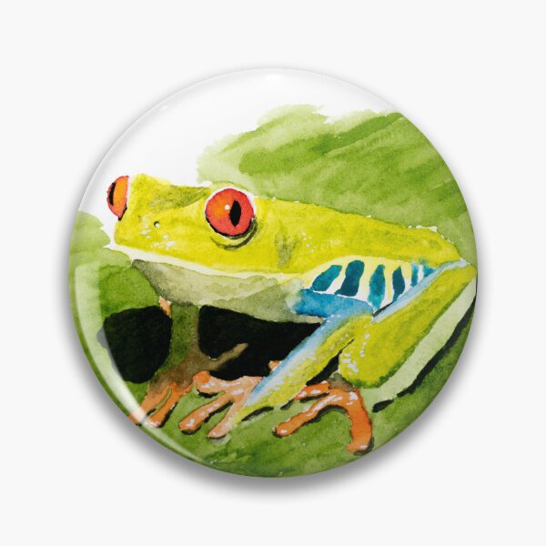 Item preview, Tree Frog Watercolour Painting designed and sold by Nicky Rollings.