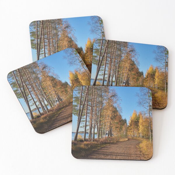 Item preview, The road in the yellow forest designed and sold by Jouko Lehto Photography.