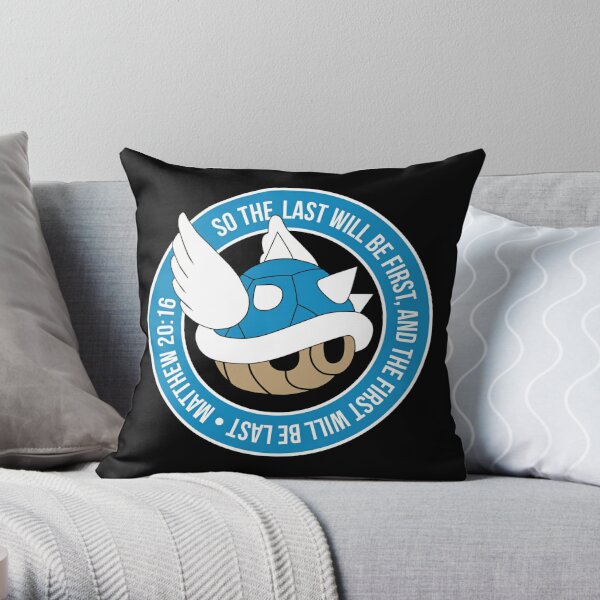 mario blue shell pillow