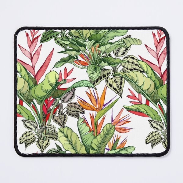 Item preview, Jungle Tropical Flowers Floral Botanical Leaves Colorful designed and sold by StudioAkubi.