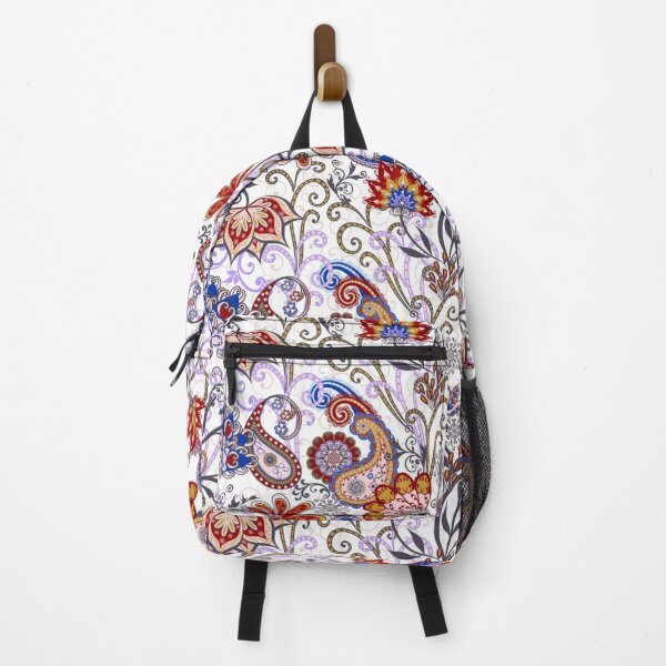Item preview, Paisley Exotic Ethnic Flowers Floral Botanical Leaves Colorful designed and sold by StudioAkubi.