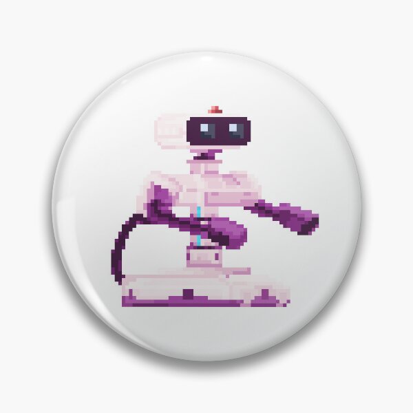 Item preview, Pixel Art Pink R.O.B. Smash designed and sold by HoshiSSB.