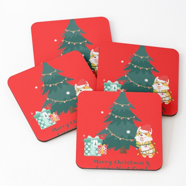 Item preview,  cristmas tree  and happy new year sticker designed and sold by Asmee sadiq.