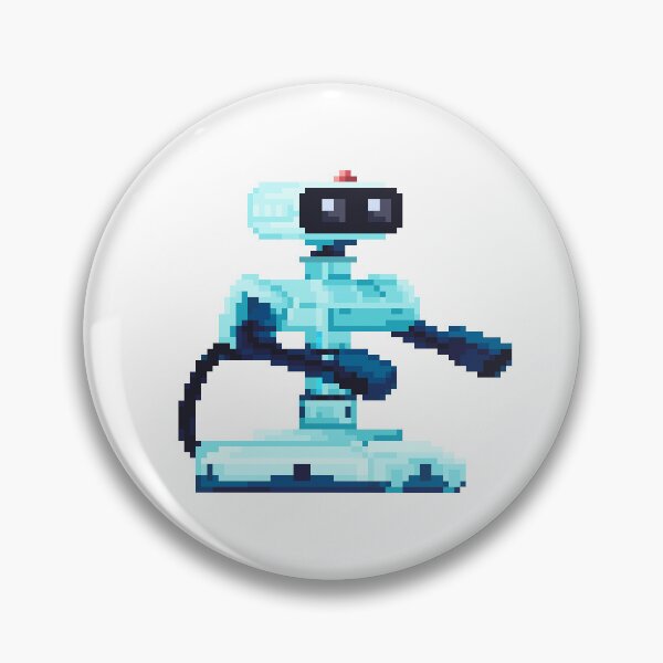 Item preview, Pixel Art Cyan R.O.B. Smash designed and sold by HoshiSSB.