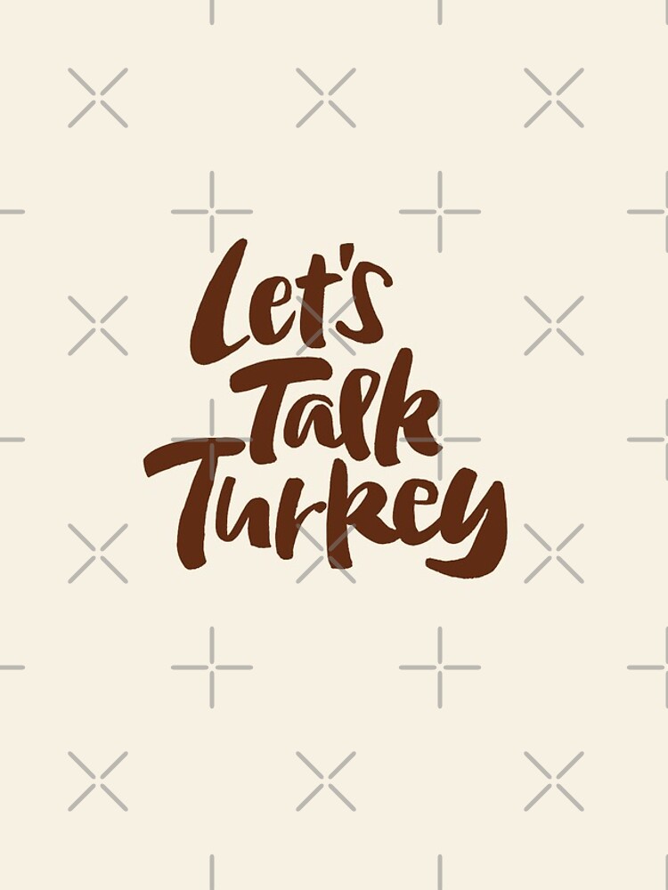 "Let's Talk Turkey" Thanksgiving Dinner Business Meeting Lettering by 26-Characters