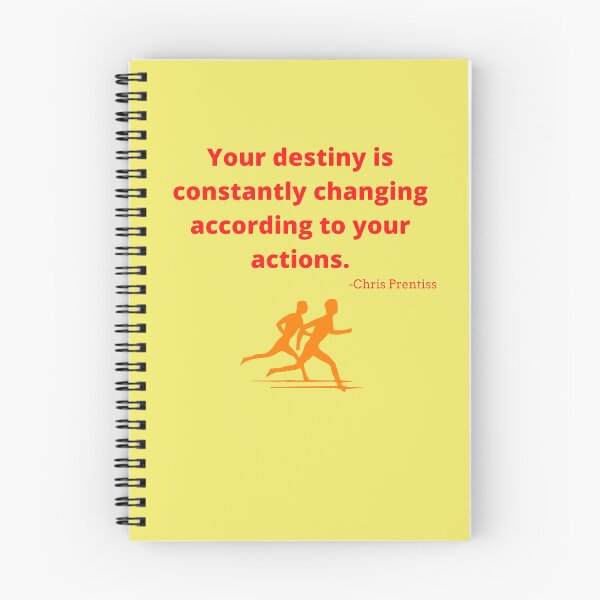 Item preview, 'Your destiny is constantly changing according to your actions'- Chris Prentiss designed and sold by Rechtop.